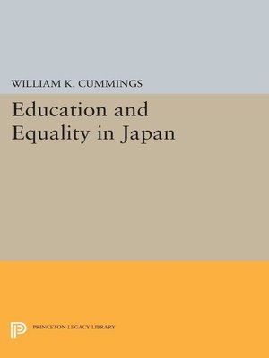 cover image of Education and Equality in Japan